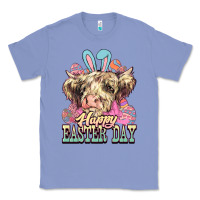 Colony Blue Easter Day Cow Classic Tee - NancyCooperArtShop
