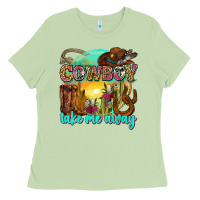 Matcha cowboy take me away Ladies Tee - Zillion Design Studio