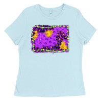 Baby Blue mardi gras background Ladies Tee - JahusDesignShop