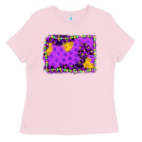 Bubblegum Pink mardi gras background Ladies Tee - JahusDesignShop