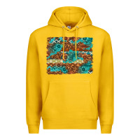 Lemon Leopard and Aztec Background Western Premium Hoodie - texasbilliewilder