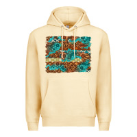 Pina Colada Leopard and Aztec Background Western Premium Hoodie - texasbilliewilder