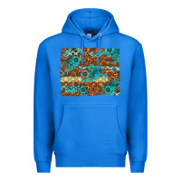 True Royal Leopard and Aztec Background Western Premium Hoodie - texasbilliewilder