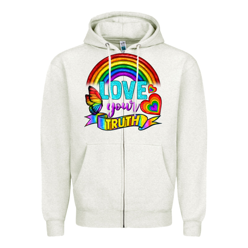 Love Your Truth Zipper Hoodie by BundleAndBundleShop | Teevron