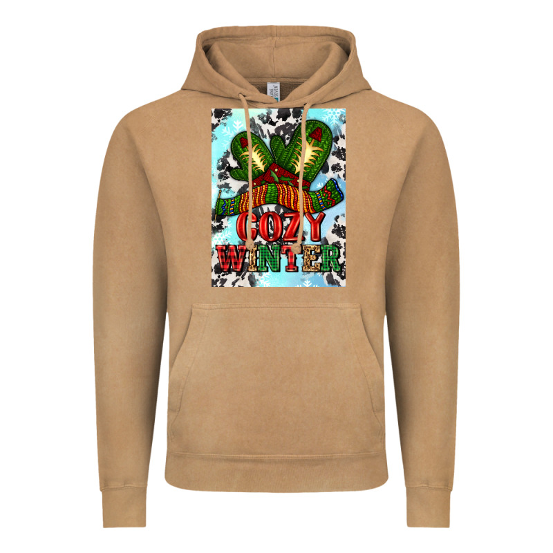 Cozy Winter With Gloves And Scarf Vintage Hoodie by AdoDesignShop | Teevron