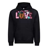 Black love valentines day nurse Urban Hoodie - OliviaCreatesArt