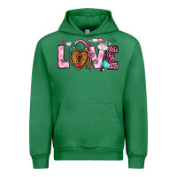 Emerald love valentines day nurse Urban Hoodie - OliviaCreatesArt
