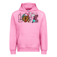 Fuchsia Pink love valentines day nurse Urban Hoodie - OliviaCreatesArt