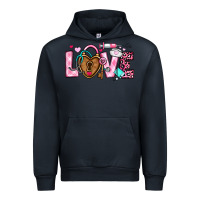 Navy love valentines day nurse Urban Hoodie - OliviaCreatesArt