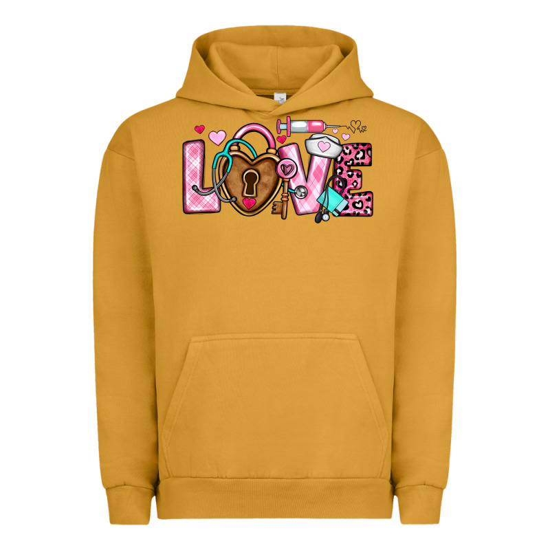 Love Valentines Day Nurse Urban Hoodie by OliviaCreatesArt | Teevron