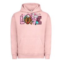 Pigment Salmon love valentines day nurse Urban Hoodie - OliviaCreatesArt
