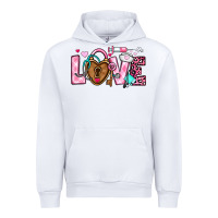 White love valentines day nurse Urban Hoodie - OliviaCreatesArt