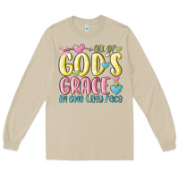 Mushroom all of god's grace in one tiny face Long Sleeve Tee - MaliasSmallBusiness