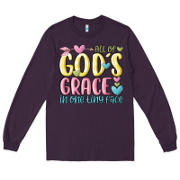 All Of God's Grace In One Tiny Face Long Sleeve Tee | Teevron