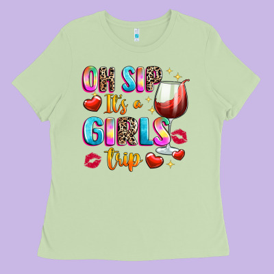 Oh Sip Its A Girls Ladies Tee Designed By Texasbilliewilder