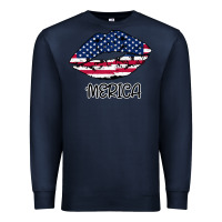 Navy American lip Premium Sweatshirt - Bettercallsaul