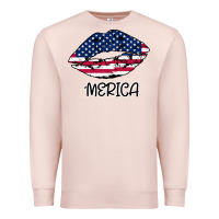 Pale Pink American lip Premium Sweatshirt - Bettercallsaul