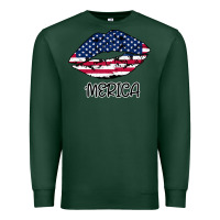 Sports Green American lip Premium Sweatshirt - Bettercallsaul