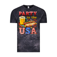 Cloud Black party in the usa Vintage Tee - AdoDesignShop