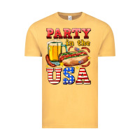 Vintage Mustard party in the usa Vintage Tee - AdoDesignShop