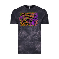 Cloud Black halloween leopard bat background Vintage Tee - AdoDesignShop