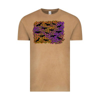Halloween Leopard Bat Background Vintage Tee | Teevron
