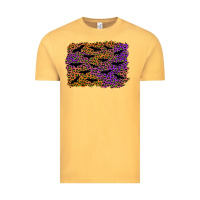 Vintage Mustard halloween leopard bat background Vintage Tee - AdoDesignShop