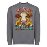 Storm heifer with sunflowers Heavyweight Sweatshirt - LillyAllenDesigns