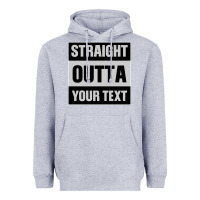 Heather Grey Straight Outta Your Text Heavyweight Hoodie - Bettercallsaul