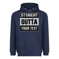 Navy Straight Outta Your Text Heavyweight Hoodie - Bettercallsaul