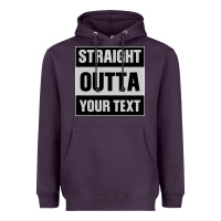 Plum Straight Outta Your Text Heavyweight Hoodie - Bettercallsaul