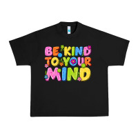 Black be kind to your mind Urban Heavy Tee - NancyCooperArtShop
