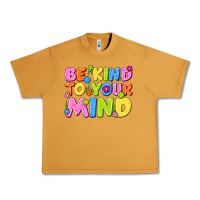 Peanut Butter be kind to your mind Urban Heavy Tee - NancyCooperArtShop