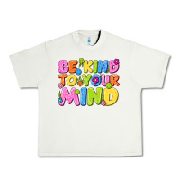 Pistachio be kind to your mind Urban Heavy Tee - NancyCooperArtShop