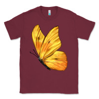 Burgundy Flying Cloudless Sulphur Butterfly Classic Tee - LillyAllenDesigns