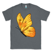 Charcoal Heather Flying Cloudless Sulphur Butterfly Classic Tee - LillyAllenDesigns