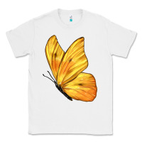 White Flying Cloudless Sulphur Butterfly Classic Tee - LillyAllenDesigns