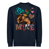 Navy be mine cowboy rodeo valentines day Heavyweight Sweatshirt - Jasminsmagicworld