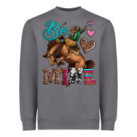 Storm be mine cowboy rodeo valentines day Heavyweight Sweatshirt - Jasminsmagicworld