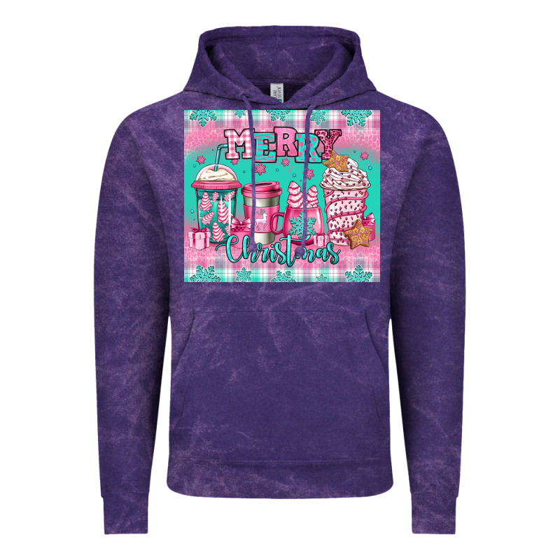 Merry Christmas Pink Coffee Vintage Hoodie by Jasminsmagicworld | Teevron