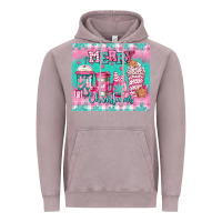 Vintage Zinc merry Christmas pink coffee Vintage Hoodie - Jasminsmagicworld