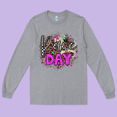 Race Day Long Sleeve Tee Designed By Jahusdesignshop
