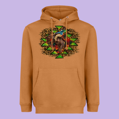 Christmas Rodeo Heavyweight Hoodie Designed By Ranaportraitstore