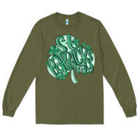 Army Green st patrick's day Long Sleeve Tee - MaliasSmallBusiness