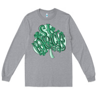 Heather Grey st patrick's day Long Sleeve Tee - MaliasSmallBusiness