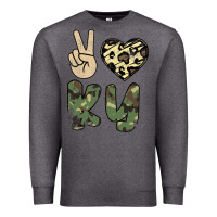 Charcoal Heather Peace Love Premium Sweatshirt - Bettercallsaul