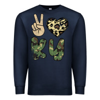 Navy Peace Love Premium Sweatshirt - Bettercallsaul