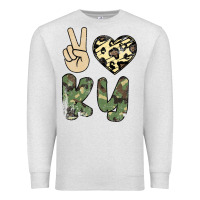 Oatmeal Heather Peace Love Premium Sweatshirt - Bettercallsaul