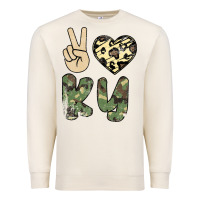 Sandshell Peace Love Premium Sweatshirt - Bettercallsaul