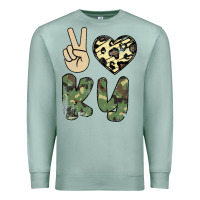 Seafoam Peace Love Premium Sweatshirt - Bettercallsaul